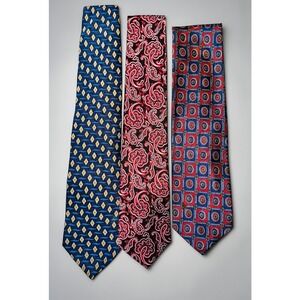 Pierre Cardin, Manhattan, Puritan Tie Bundle Mens Multicolor Excellent Vintage